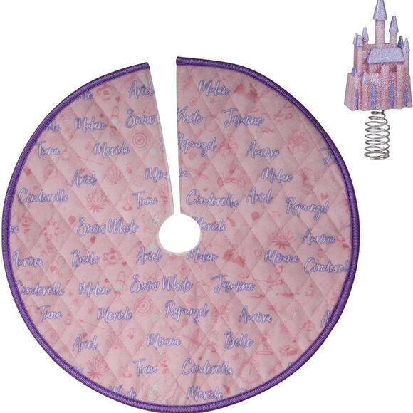 Hallmark Keepsake Disney Princess Mini Tree Topper and Skirt Set NWT - Picture 3 of 8